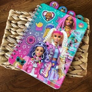 Barbie Tabbed spiral notebook journal